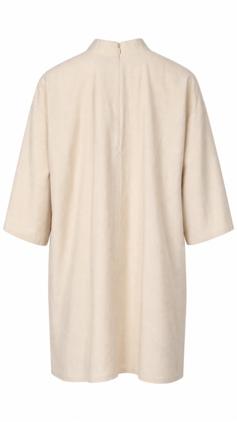 COS - cudna biszkoptowa sukienka modal jak jedwab mięsista oversize - XS/S