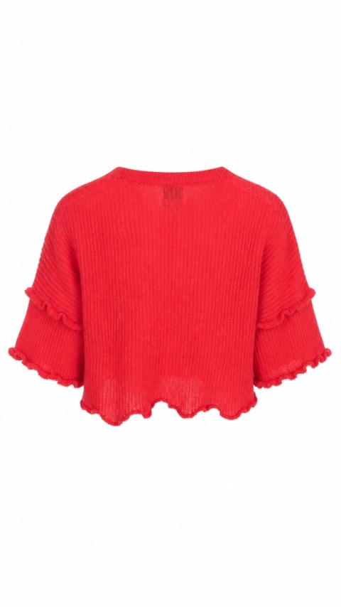 ESSENTIEL ANTWERP - mięciutka bluzka sweter otulacz ramion - S/M