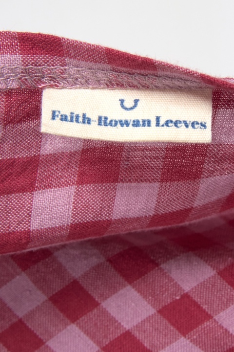FAITH-ROWAN LEEVES - przecudna sukienka lniana malinowy kolor one size