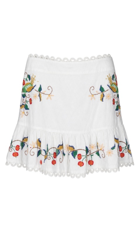 FARM RIO niebanalna spódnica haftowana L/XL