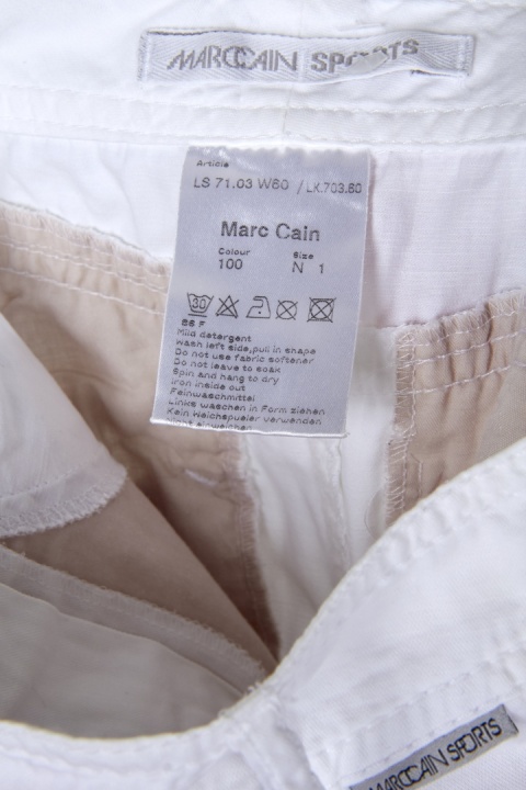 MARC CAIN SPORT - biała spódnica z kieszeniami bojówka bawełna len XS