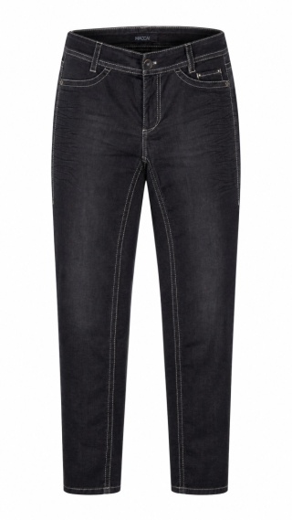 MARC CAIN - ponadczasowe spodnie jeans skinny fit antracyt - N 3 /38