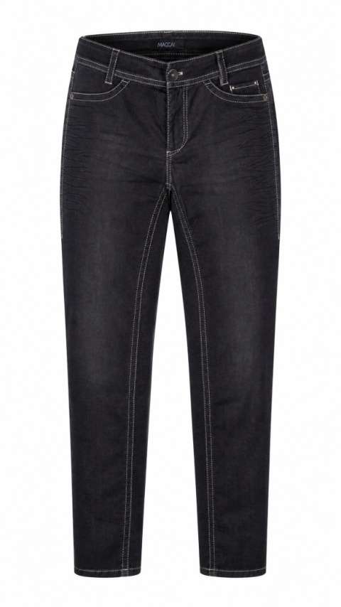 MARC CAIN - ponadczasowe spodnie jeans skinny fit antracyt - N 3 /38