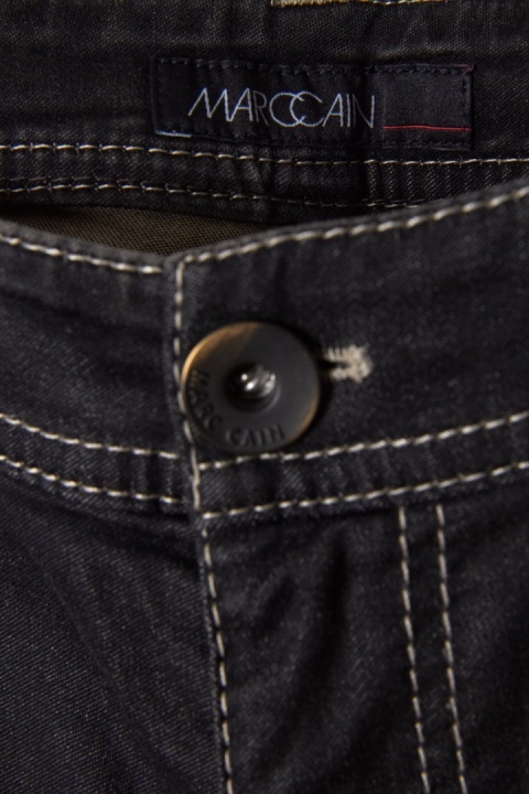 MARC CAIN - ponadczasowe spodnie jeans skinny fit antracyt - N 3 /38