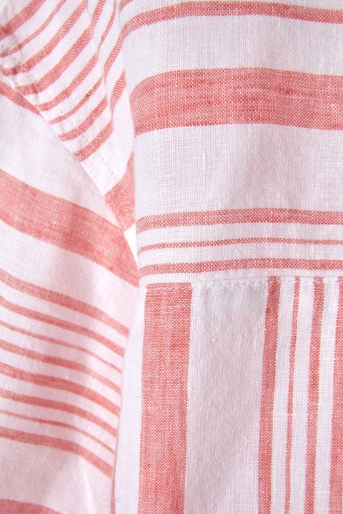 MARKS&SPENCER mięciutka bluzka lniana coral mix 42