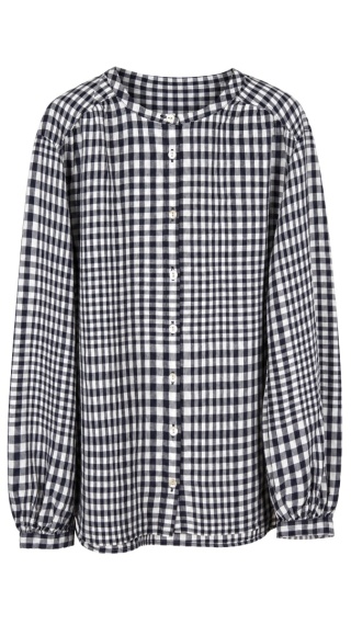 MARKS&SPENCER -mięciutka bluzka wiskoza szlachetny len drobna kratka - 38
