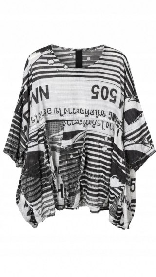 RUNDHOLZ artystyczna bluzka bawełna monochromatyczna oversize M/L/XL