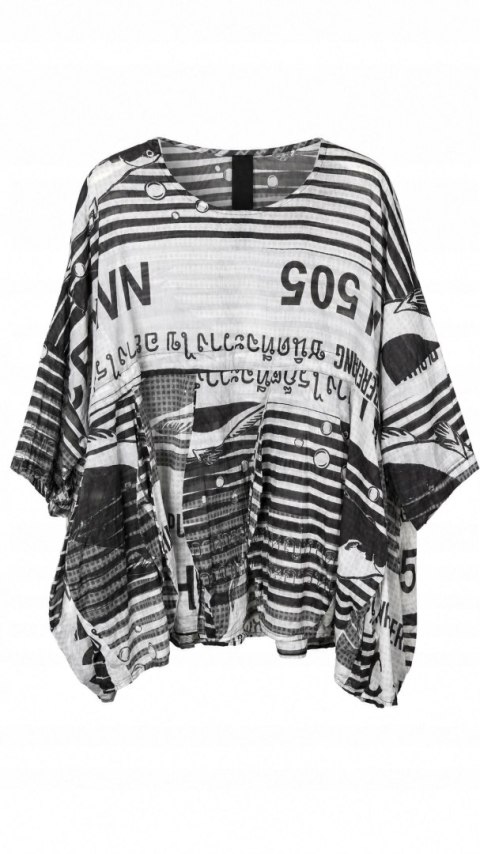 RUNDHOLZ artystyczna bluzka bawełna monochromatyczna oversize M/L/XL