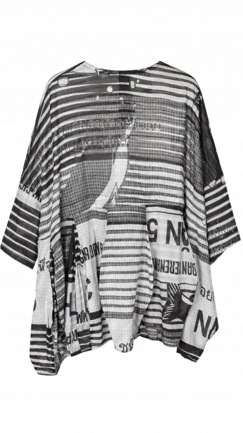 RUNDHOLZ artystyczna bluzka bawełna monochromatyczna oversize M/L/XL