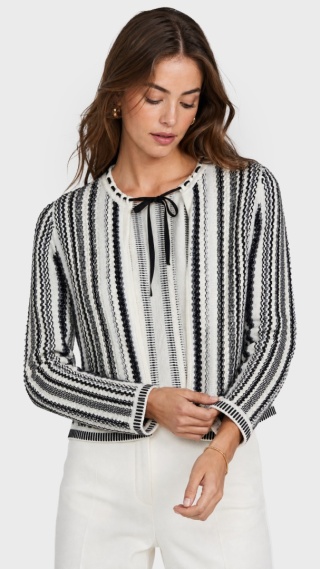 STEFANEL - gustowny sweter bawełna - S
