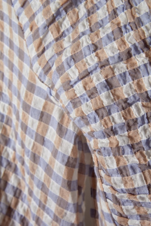 TOPSHOP - śliczna pastelowa bluzka z falbaną odkryte plecy - S