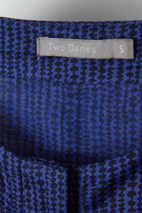 TWO DANES bluzka koszulowa oversize kobaltowy kolor chłodny modal one size