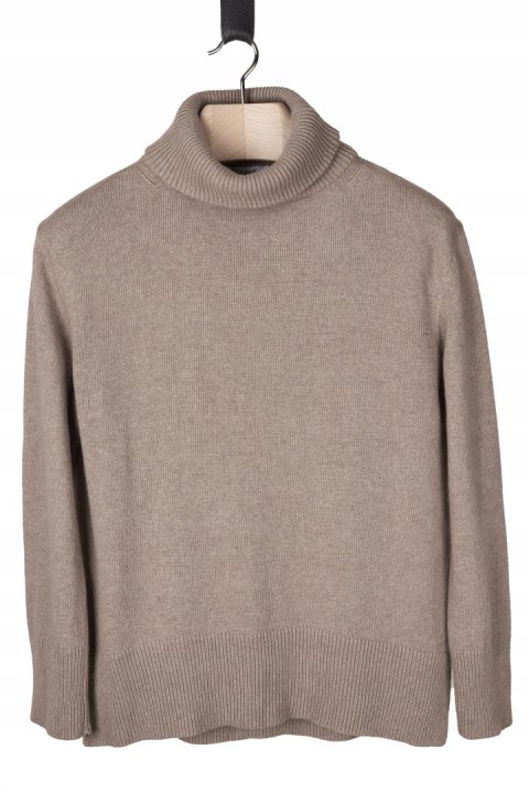ARNE wyjątkowy sweter z domieszką wełny kakaowy kolor oversize S/M