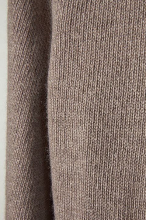 ARNE wyjątkowy sweter z domieszką wełny kakaowy kolor oversize S/M