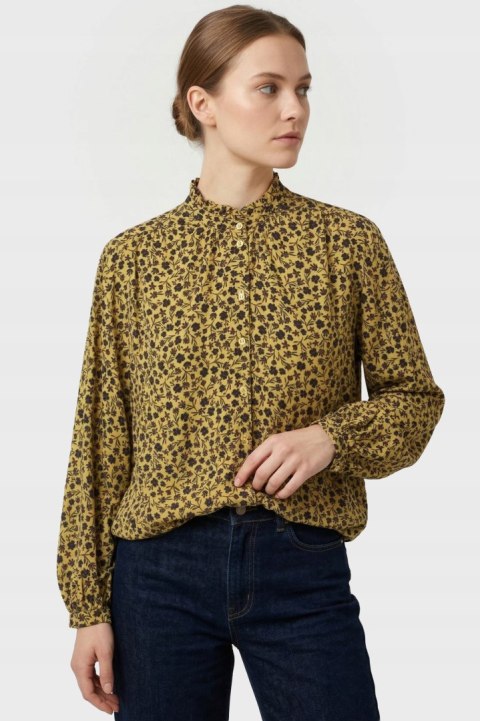 BARBOUR wiosenna bluzka koszulowa drobne kwiatki słoneczny kolor XL