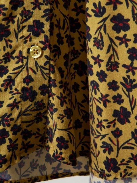 BARBOUR wiosenna bluzka koszulowa drobne kwiatki słoneczny kolor XL