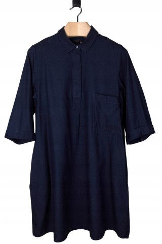 COS sukienka koszulowa z kieszeniami bawełna denim luźny krój 44