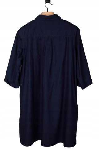 COS sukienka koszulowa z kieszeniami bawełna denim luźny krój 44
