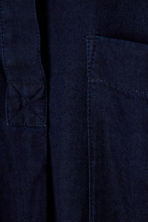 COS sukienka koszulowa z kieszeniami bawełna denim luźny krój 44