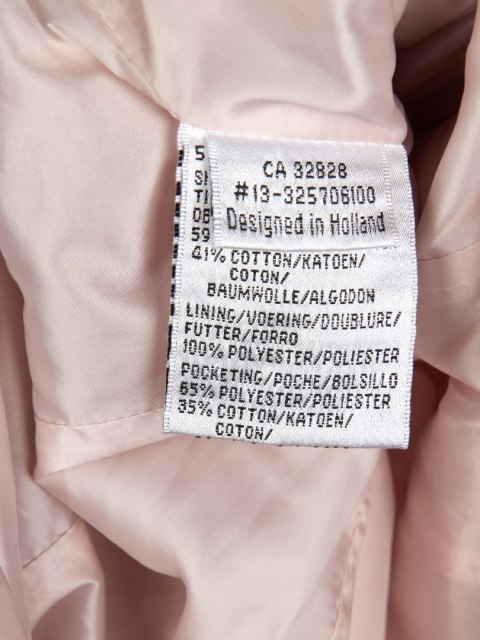 CREENSTONE słodki płaszcz w pastelowym odcieniu różu 38