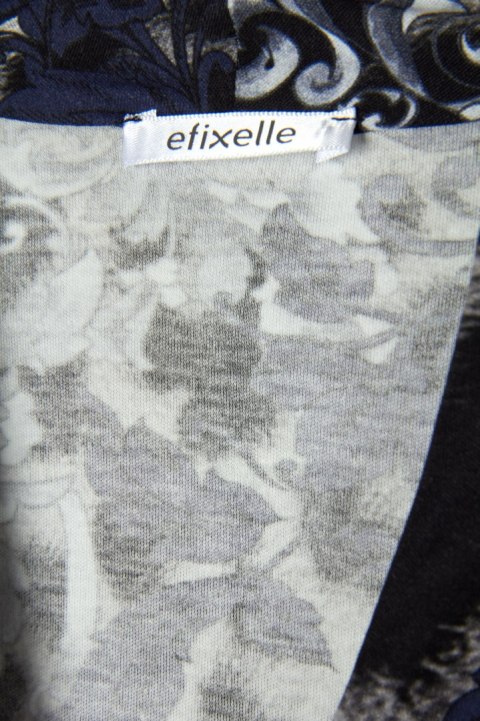 EFIXELLE luksusowa bluzka wysokogatunkowa bawełna niespotykany print 46