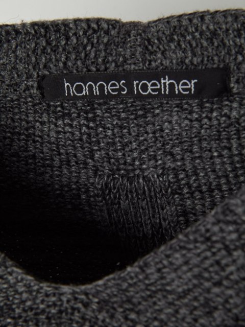 HANNES ROETHER fantastyczny mięciutki sweter doskonała bawełna melanż M/L