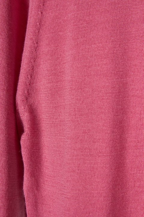 JOHN SMEDLEY niesamowicie mięciutki sweter wełna merynosa słodki róż S