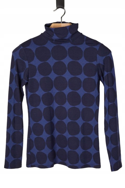 MARIMEKKO fenomenalna bluzka ogromne grochy wiskoza M/L