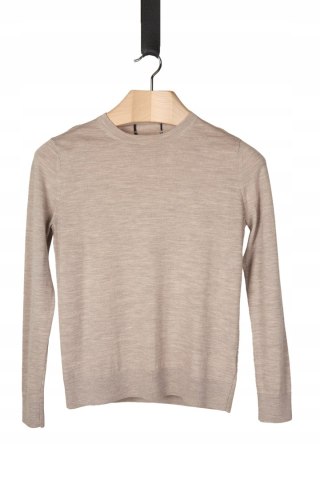 MARKS&SPENCER mięciutki sweter pure wełna merynosa kolor mole 40