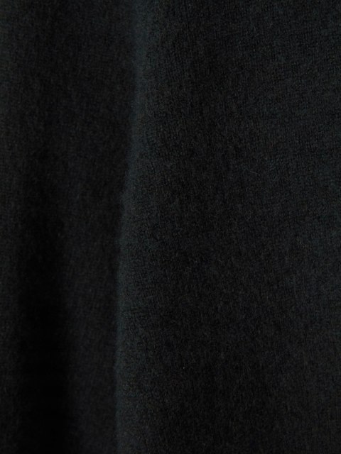 MASSIMO DUTTI mięciutki sweter wełna kaszmir ciemna butelkowa zieleń S