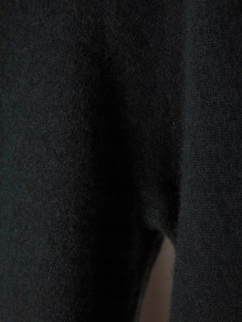 MASSIMO DUTTI mięciutki sweter wełna kaszmir ciemna butelkowa zieleń S