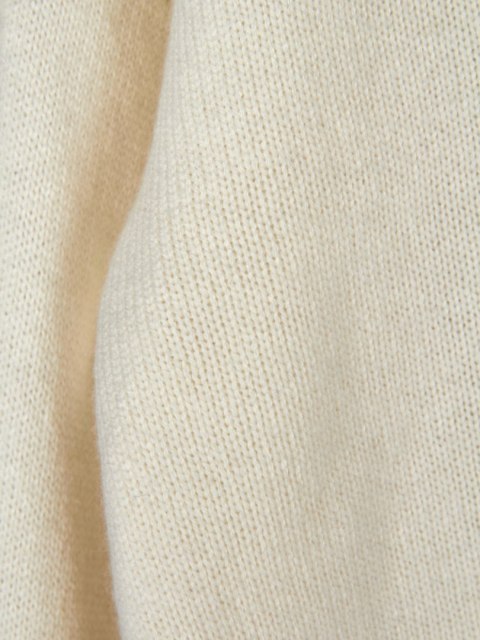WHITE LABEL mięciutki sweter wełna kaszmir porcelanowy kolor XL