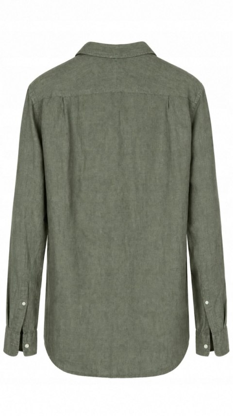 CHARLES TYRWHITT mięciutka koszula szlachetny len kolor khaki M