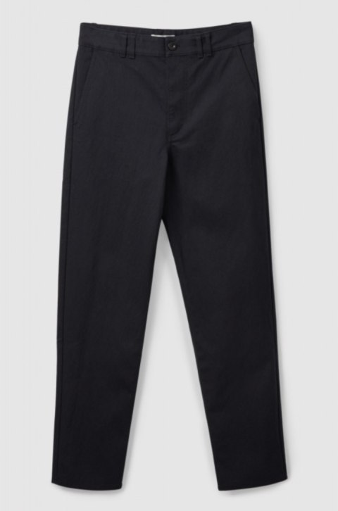 COS niebanalne spodnie jeans prosty krój 36