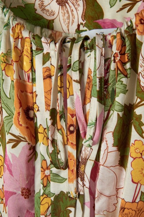 DEVOTION TWINS wyszukana bluzka kwiaty wiskoza rayon one size