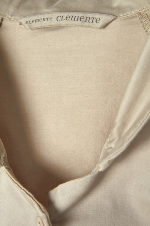 ELEMENTE CLEMENTE fantastyczna bluzka bluza pastelowy beż trapezowa S/M