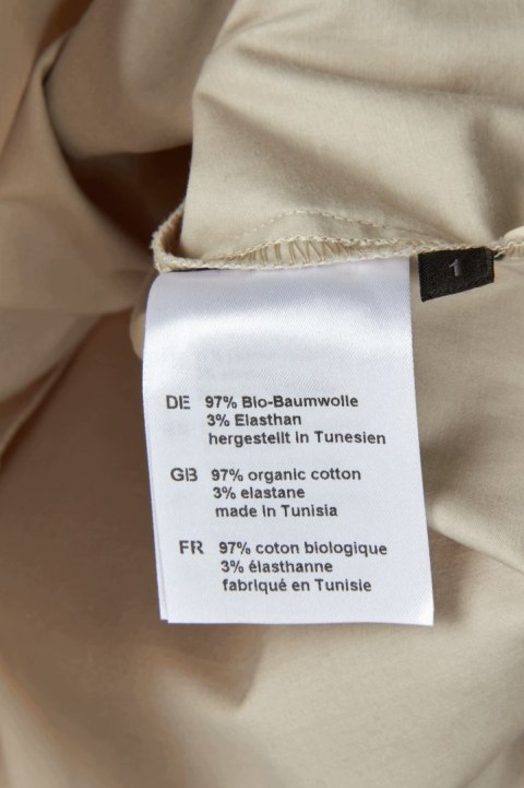 ELEMENTE CLEMENTE fantastyczna bluzka bluza pastelowy beż trapezowa S/M