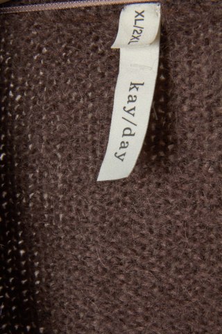 KAPPAHL KAY/DAY mięciutki sweter z domieszką wełny gorzka czekolada XL/2XL