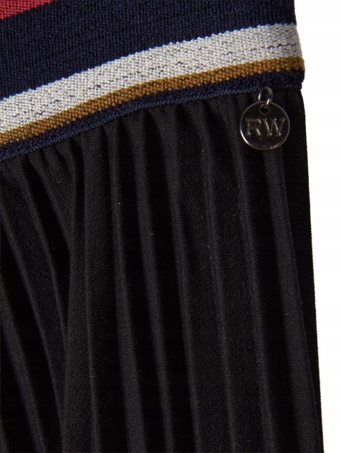 RIVER WOODS nietuzinkowa spódnica plisowana elegancka czerń 36