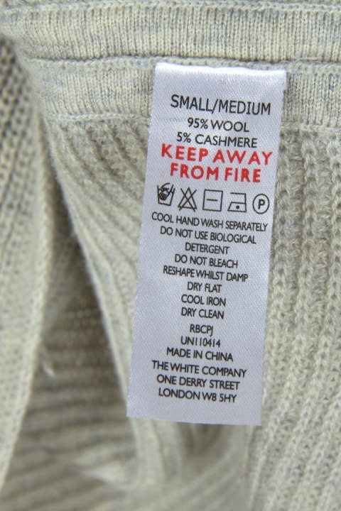 THE WHITE COMPANY mięciutki sweter kamizelka wełna kaszmir S/M/L oversize