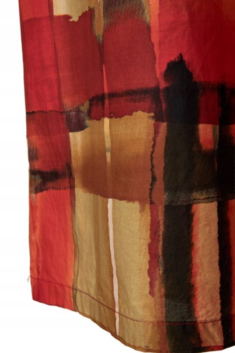WENDY TRENDY włoska kolorowa sukienka z kieszeniami bawełna luźny krój L/XL