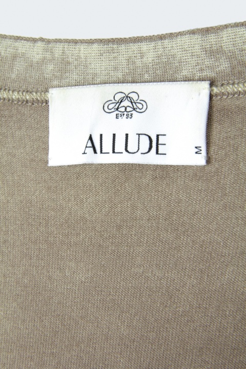 ALLUDE - nieziemsko mięciutki sweter kaszmir kakaowy kolor - S