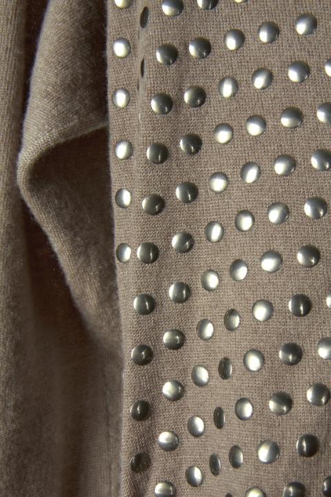 ALLUDE - nieziemsko mięciutki sweter kaszmir kakaowy kolor - S
