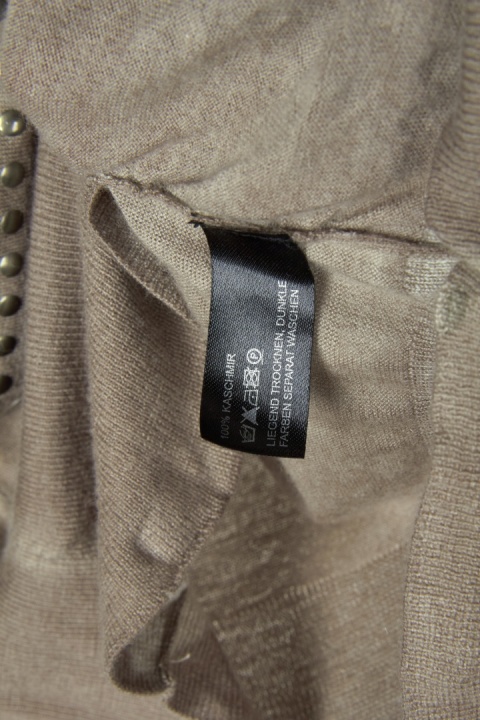 ALLUDE - nieziemsko mięciutki sweter kaszmir kakaowy kolor - S