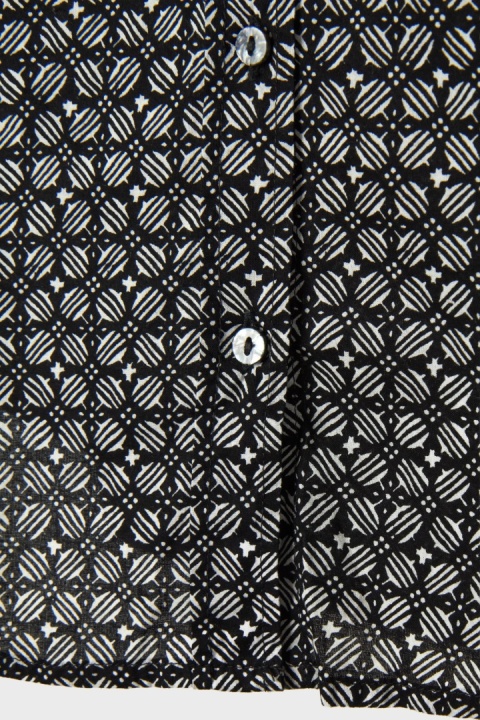 BENETTON niespotykana bluzka monochromatyczna geometryczny wzór bawełna XS