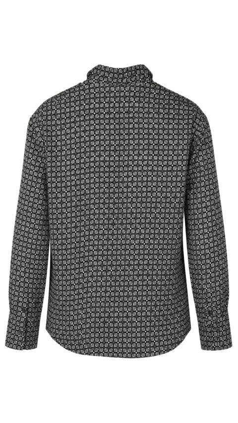 BENETTON niespotykana bluzka monochromatyczna geometryczny wzór bawełna XS