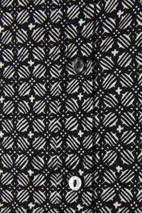 BENETTON niespotykana bluzka monochromatyczna geometryczny wzór bawełna XS