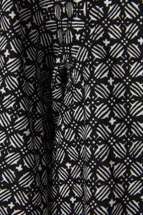 BENETTON niespotykana bluzka monochromatyczna geometryczny wzór bawełna XS
