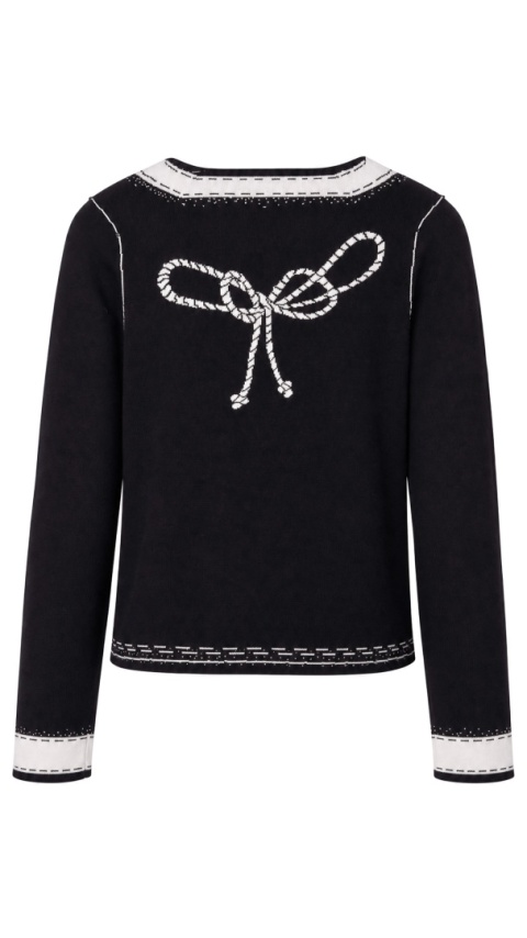 BETTY BARCLAY - wyszukany sweter dwustronny jak kameleon bawełna - S