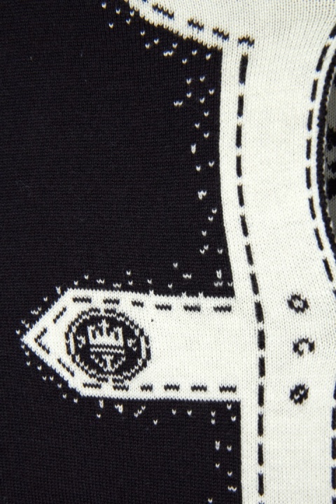 BETTY BARCLAY - wyszukany sweter dwustronny jak kameleon bawełna - S